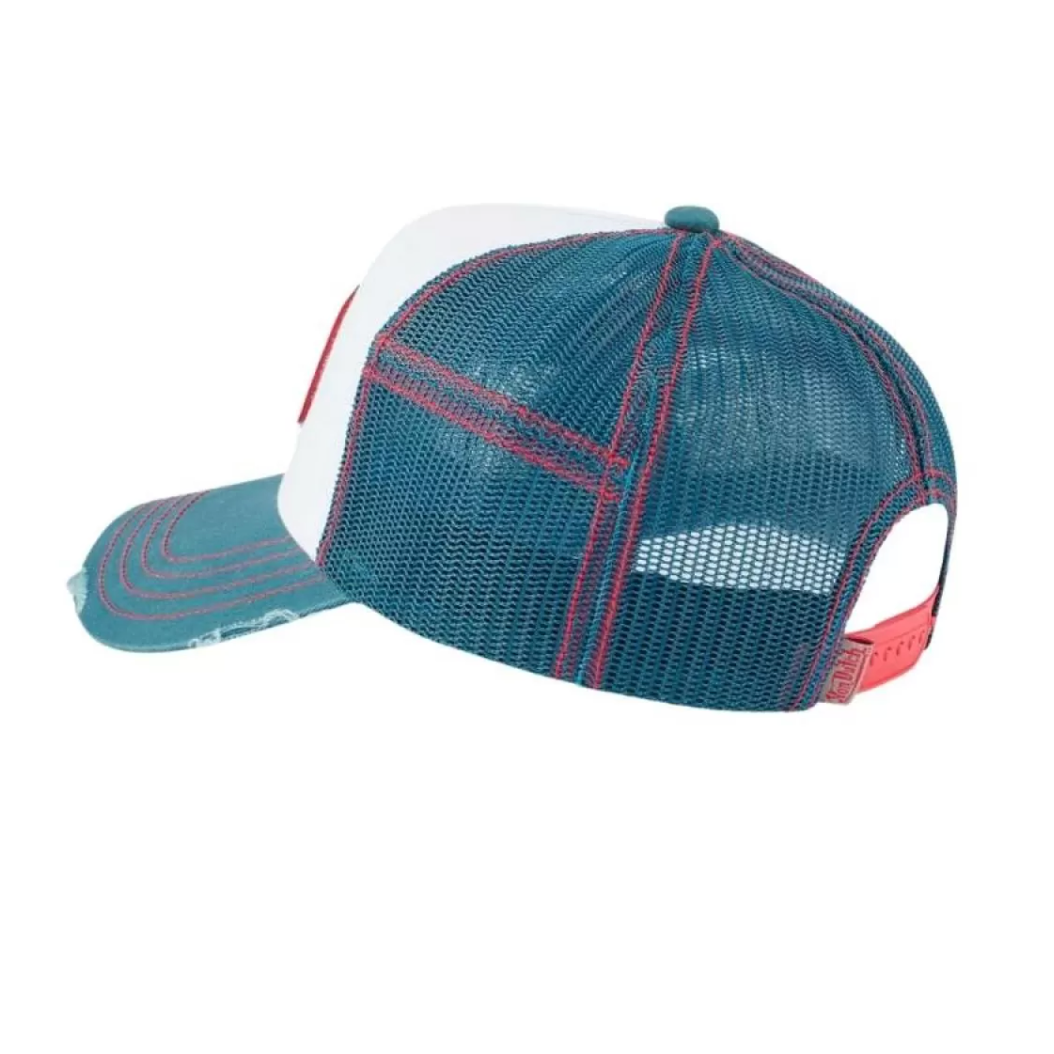 Von Dutch - Oval Patch Blue/White Trucker Cap - Headz Up 