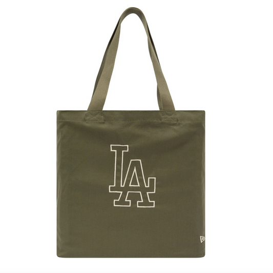 New Era - MLB Canvas Tote Bag - Los Angeles Dodgers - Olive - Headz Up 
