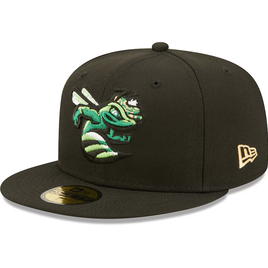 New Era - 59fifty Fitted - MiLB - AC Perf - Augusta Green Jackets - Black - Headz Up 