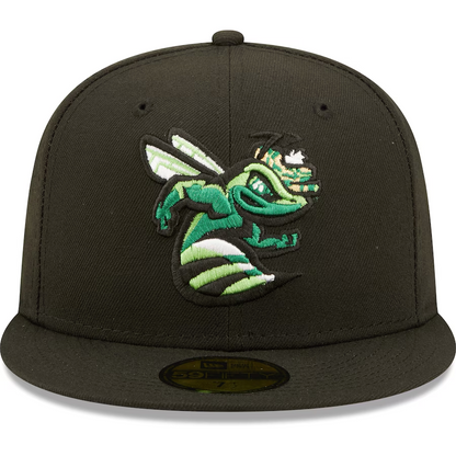 New Era - 59fifty Fitted - MiLB - AC Perf - Augusta Green Jackets - Black - Headz Up 