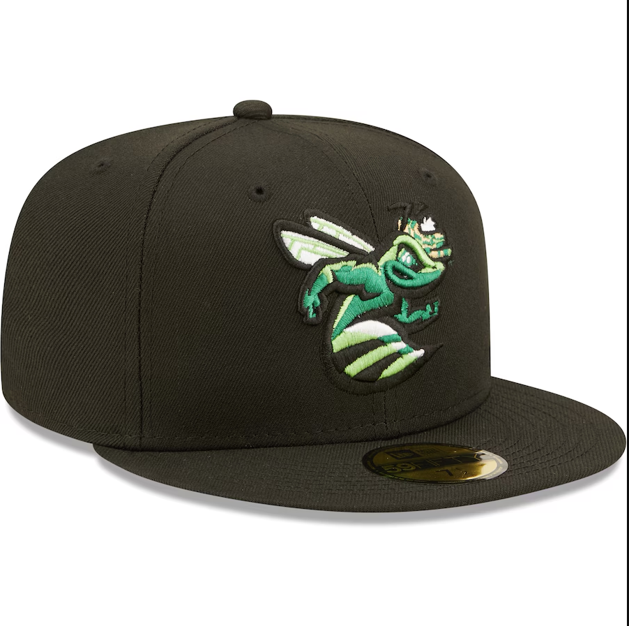 New Era - 59fifty Fitted - MiLB - AC Perf - Augusta Green Jackets - Black - Headz Up 