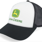 John Deere - Current JD TM Embroidery Trucker - Black/White - Headz Up 