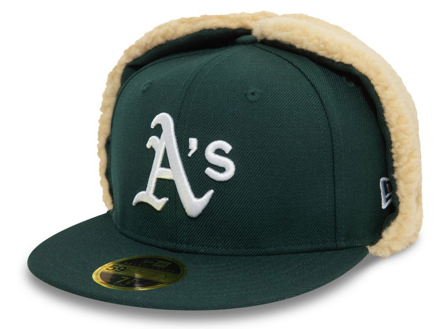 New Era - 59FIFTY Fitted Cap - DOGEAR - Oakland Athletics - Dark Green