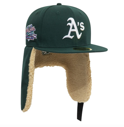 New Era - 59FIFTY Fitted Cap - DOGEAR - Oakland Athletics - Dark Green