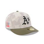 New Era - 59FIFTY Fitted Cap - Oakland Athletics - Armed Forces (2025) - Stone/Olive - Headz Up 