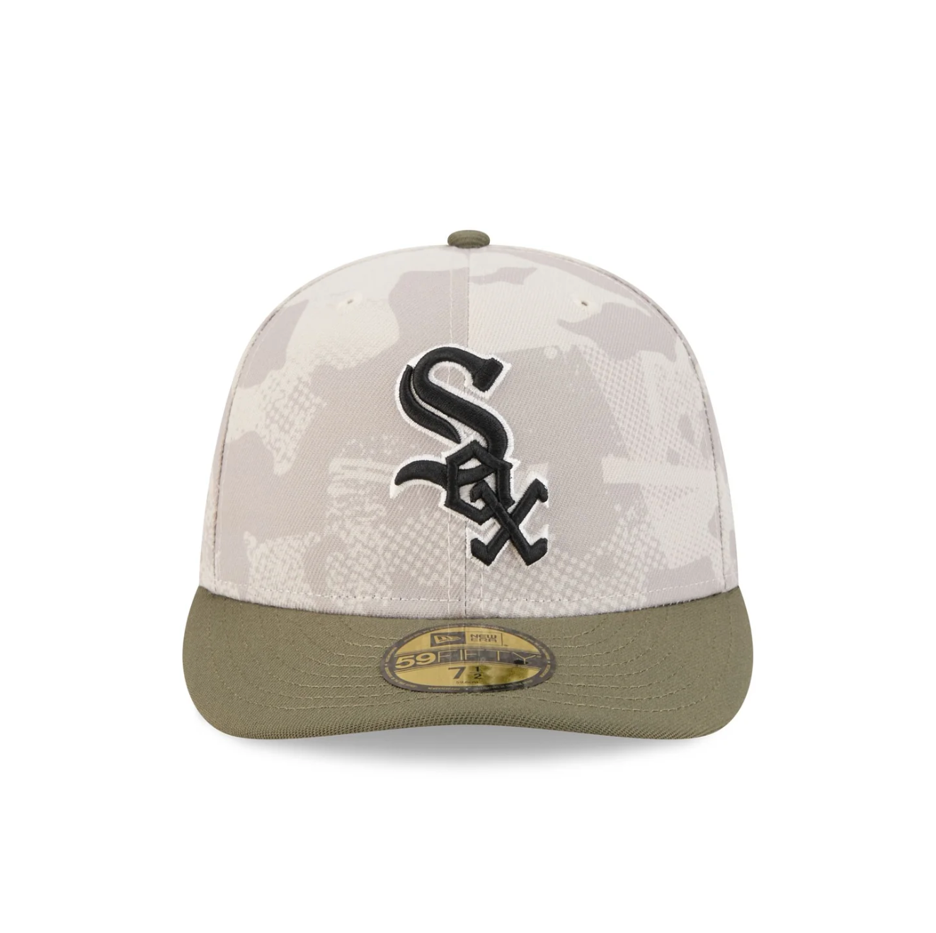 New Era - 59FIFTY Fitted Cap - Chicago White Sox - Armed Forces (2025) - Stone/Olive - Headz Up 