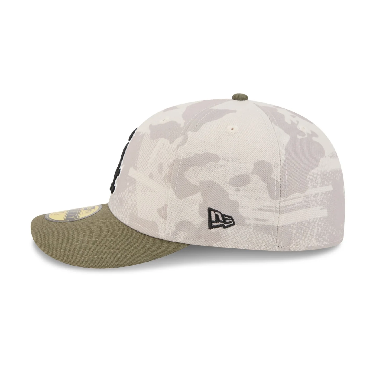 New Era - 59FIFTY Fitted Cap - Chicago White Sox - Armed Forces (2025) - Stone/Olive - Headz Up 