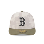 New Era - 59FIFTY Fitted Cap - Boston Red Sox - Armed Forces (2025) - Stone/Olive - Headz Up 