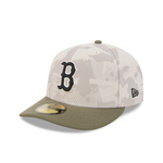 New Era - 59FIFTY Fitted Cap - Boston Red Sox - Armed Forces (2025) - Stone/Olive - Headz Up 