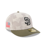 New Era - 59FIFTY Fitted Cap - San Diego Padres - Armed Forces (2025) - Stone/Olive - Headz Up 