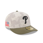 New Era - 59FIFTY Fitted Cap - Philadelphia Phillies - Armed Forces (2025) - Stone/Olive - Headz Up 