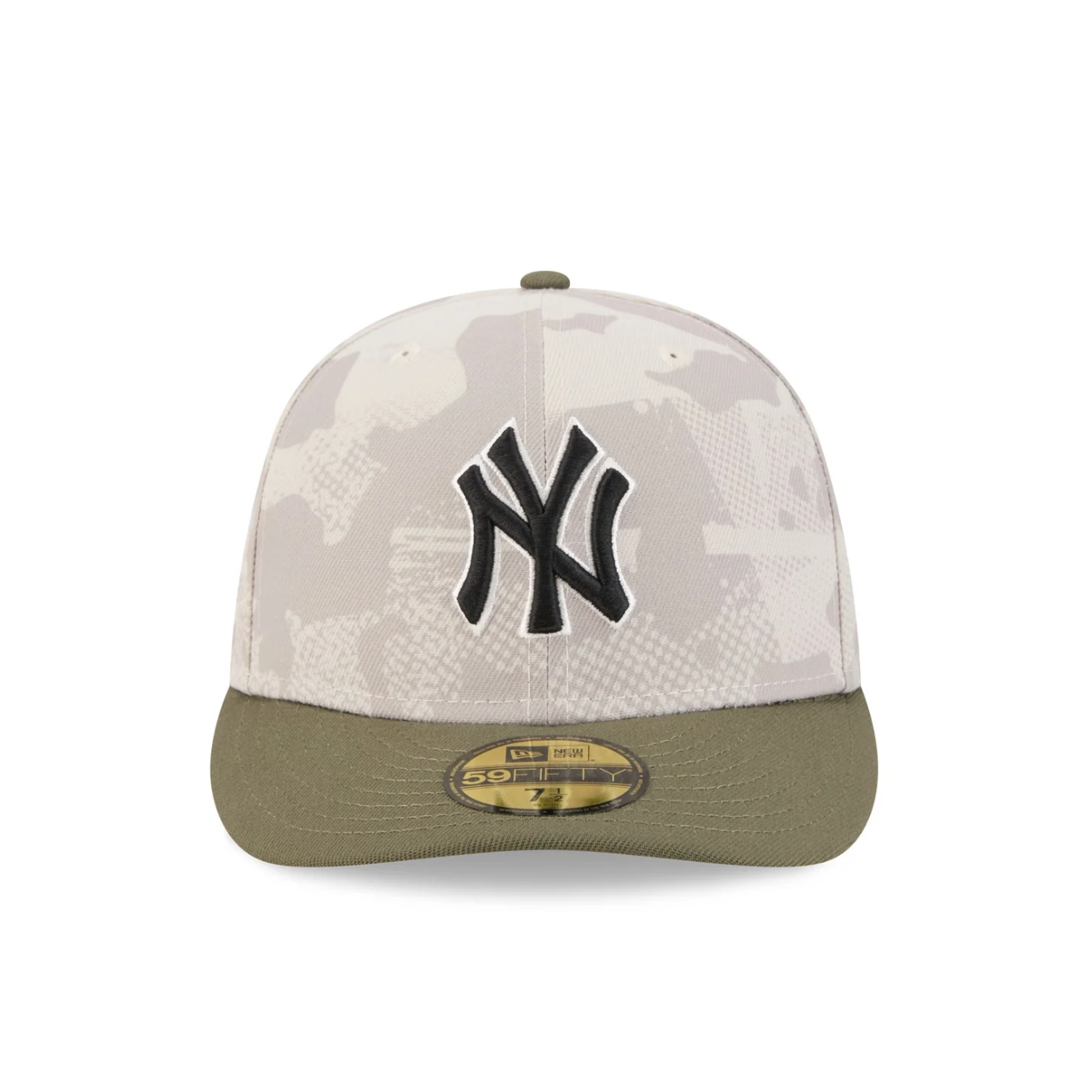 New Era - 59FIFTY Fitted Cap - New York Yankees - Armed Forces (2025) - Stone/Olive - Headz Up 