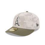 New Era - 59FIFTY Fitted Cap - Anaheim Angels - Armed Forces (2025) - Stone/Olive - Headz Up 