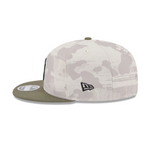 New Era - 9FIFTY SPLIT PANEL - New York Yankees - Armed Forces (2025) - Stone/Olive - Headz Up 