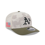 New Era - 9SEVENTY Stretch Fit - Oakland Athletics - Armed Forces (2025) - Stone/Olive - Headz Up 
