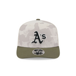 New Era - 9SEVENTY Stretch Fit - Oakland Athletics - Armed Forces (2025) - Stone/Olive - Headz Up 