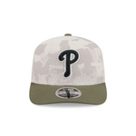 New Era - 9SEVENTY Stretch Fit - Philadelphia Phillies - Armed Forces (2025) - Stone/Olive - Headz Up 