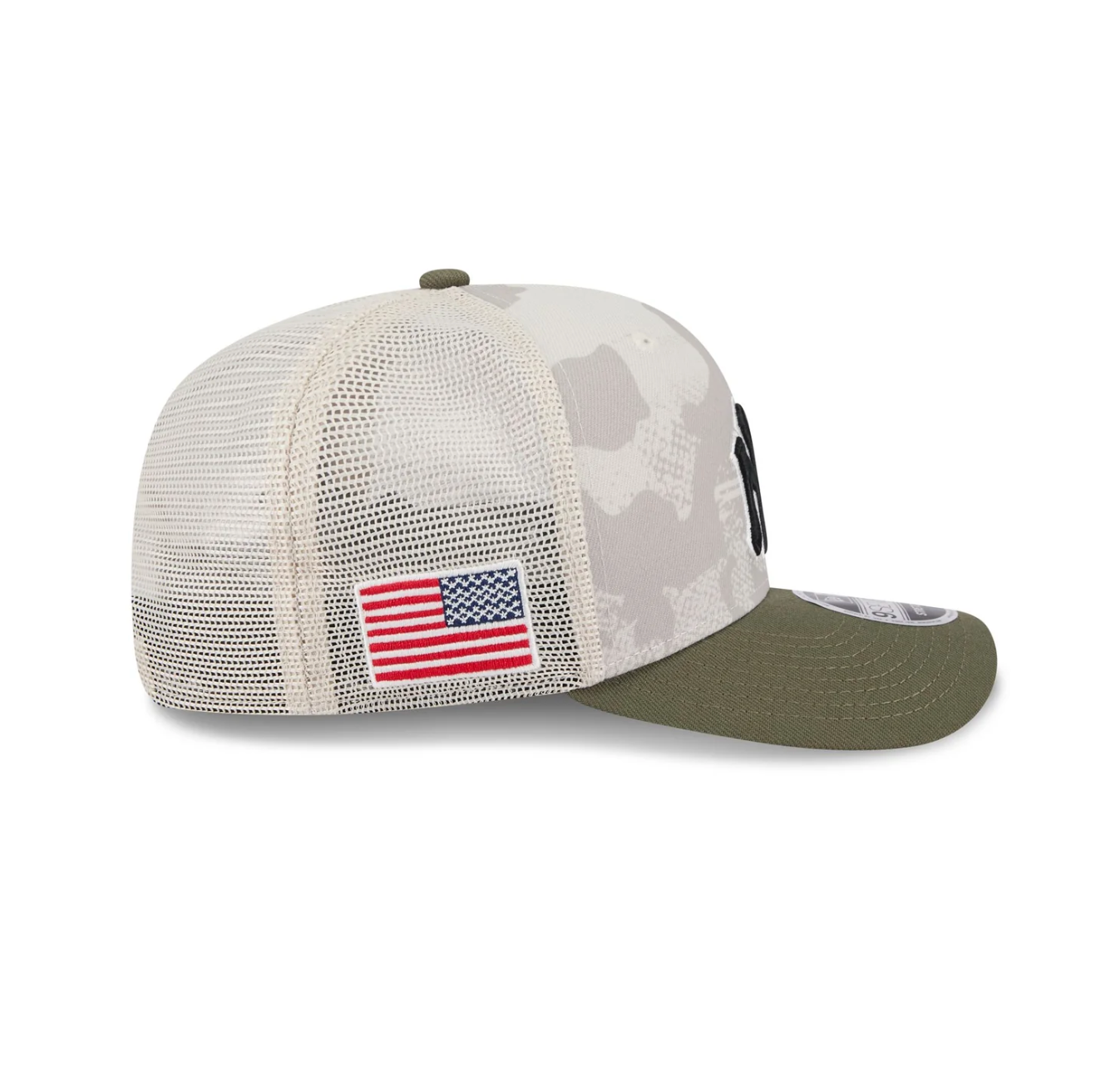 New Era - 9SEVENTY Stretch Fit - New York Yankees - Armed Forces (2025) - Stone/Olive - Headz Up 