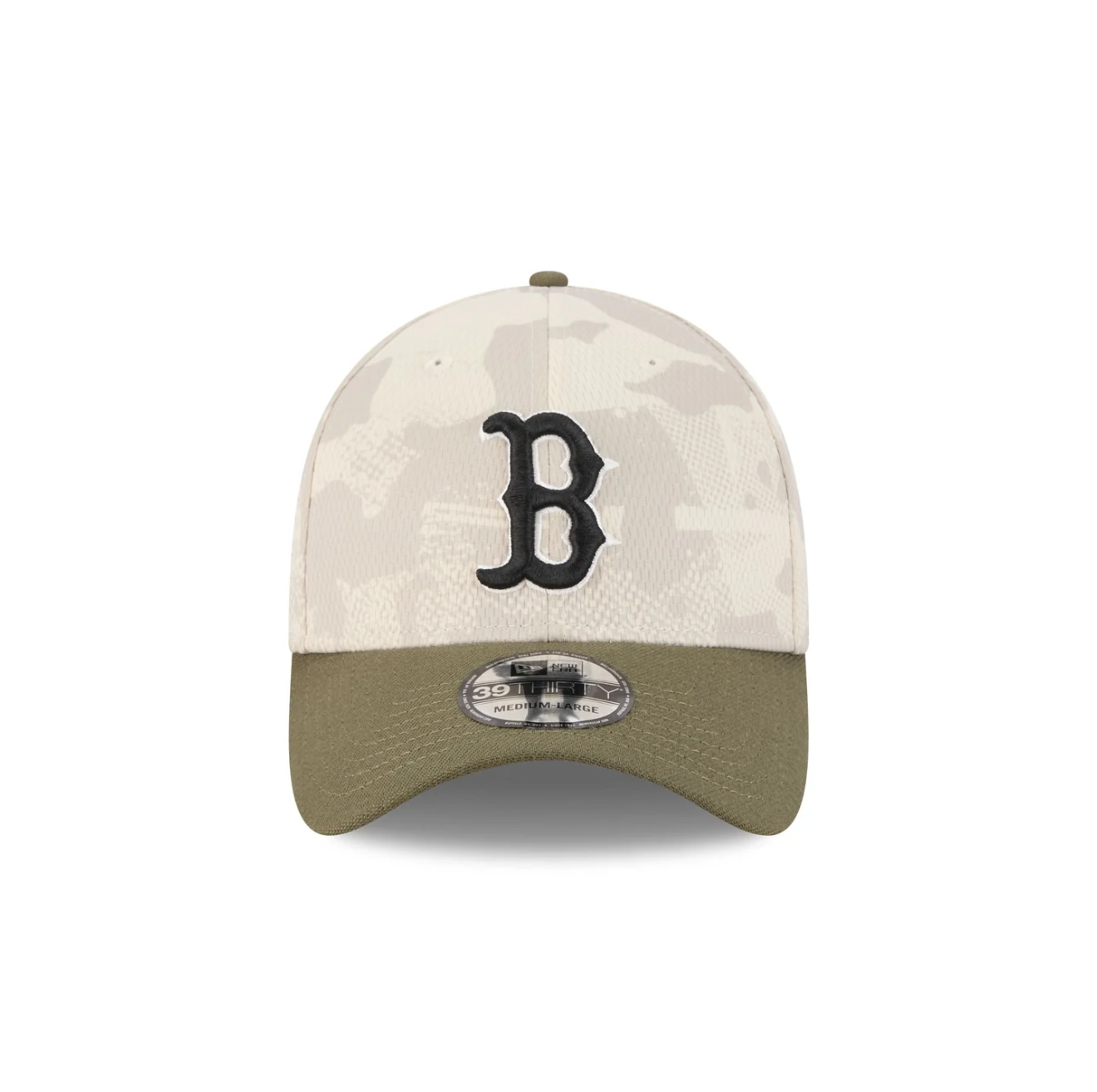 New Era - 39THIRTY - Boston Red Sox - Armed Forces (2025) - Stone/Olive - Headz Up 