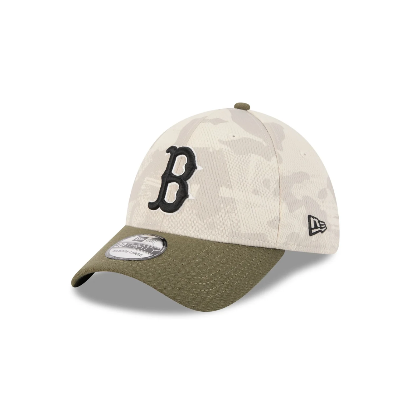 New Era - 39THIRTY - Boston Red Sox - Armed Forces (2025) - Stone/Olive - Headz Up 