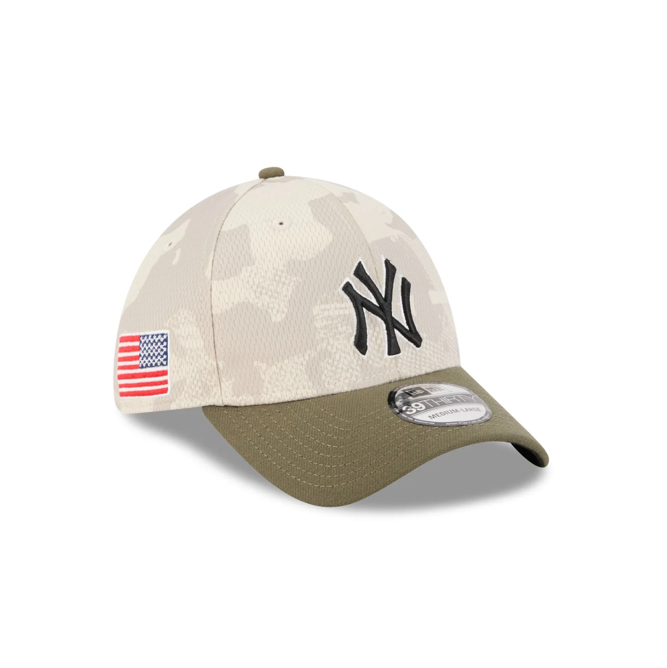 New Era - 39THIRTY - New York Yankees - Armed Forces (2025) - Stone/Olive - Headz Up 