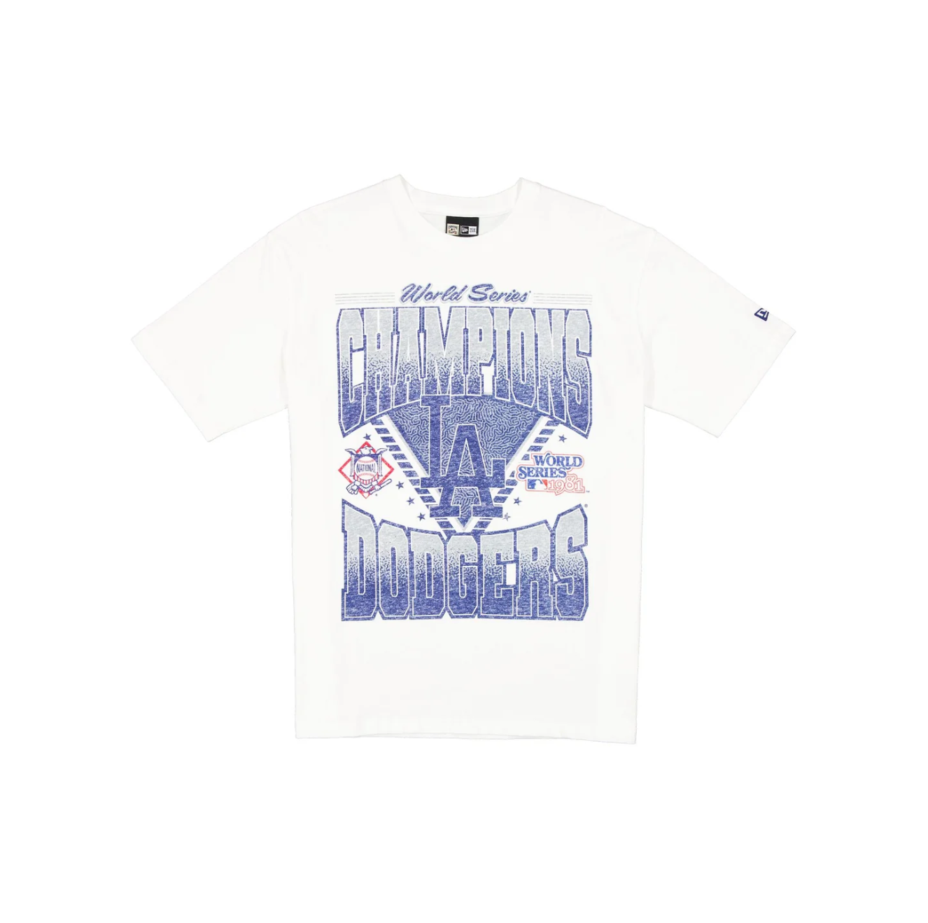 New Era - Sport Classics Washed Optic White T-Shirt - Los Angeles Dodgers - Headz Up 