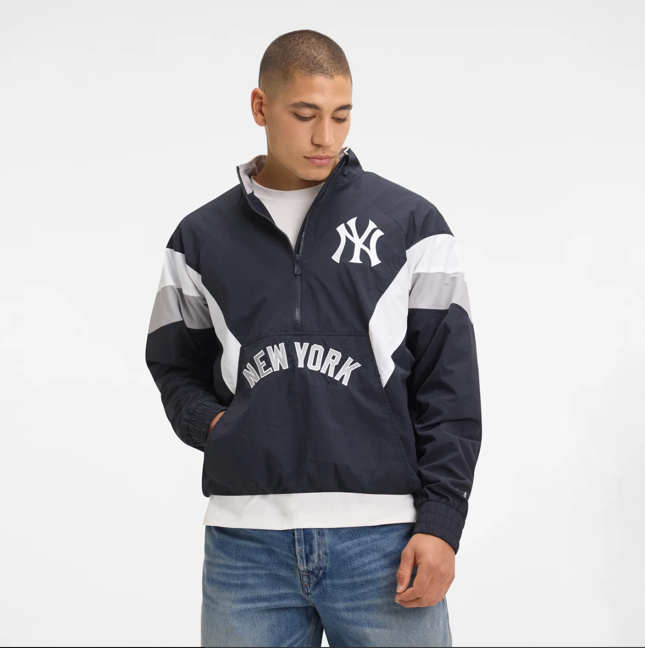 New Era - Sport Classics Quarter Zip - New York Yankees - Navy - Headz Up 