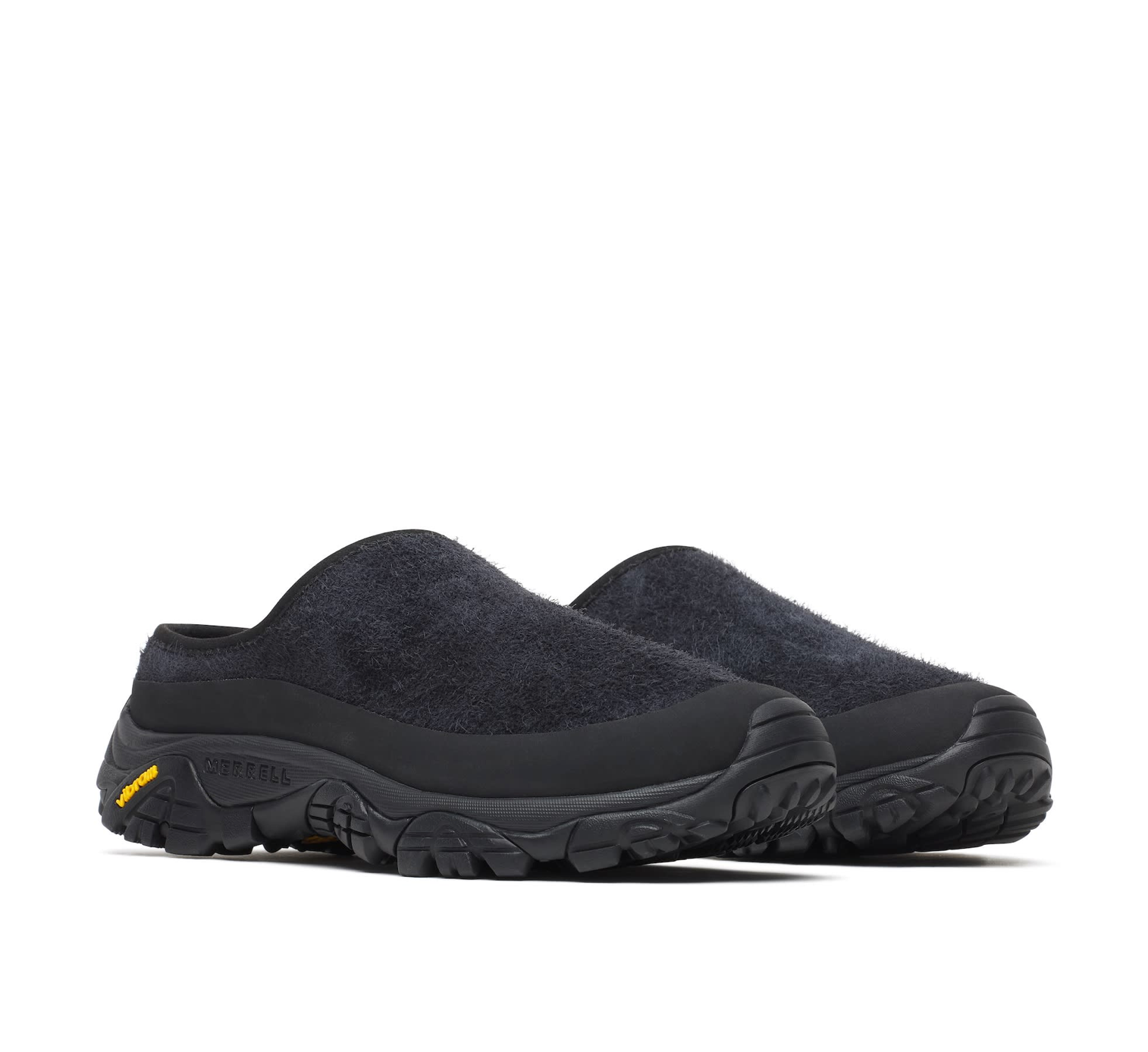 Sort Merrell Moab 2 Slide X YMC sko med justerbar rem og slidstærk sål, designet til komfort og udendørs brug.