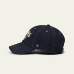 LES DEUX LD X NFL EMB cap i mørk denimblå med broderet NFL-logo