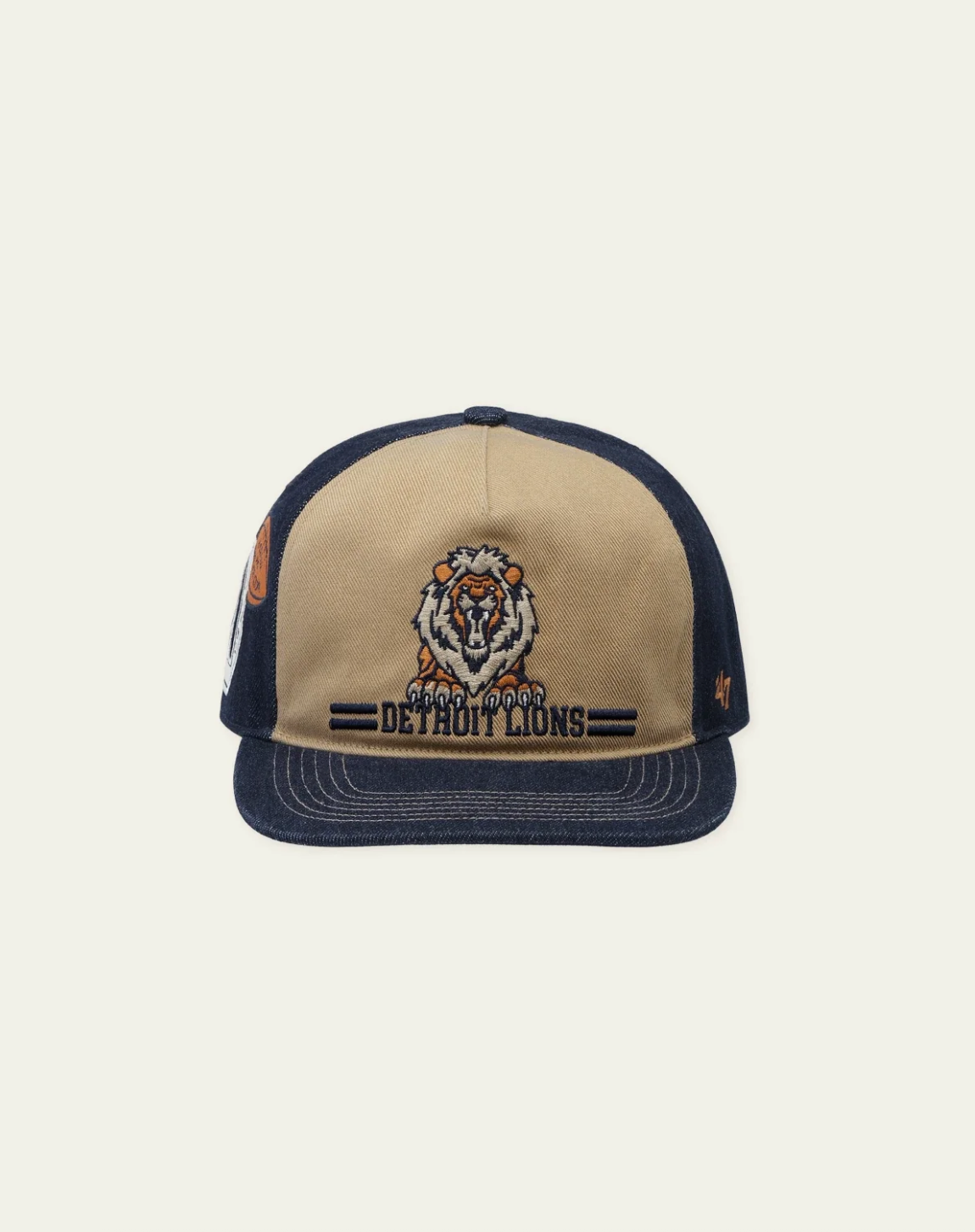 LES DEUX LD X NFL Side Hit denim panel cap i mørk marineblå</numerusform
