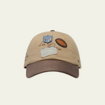 LES DEUX LD X NFL Suede Contrast Visor cap i sand med kontrastfarvet skygge