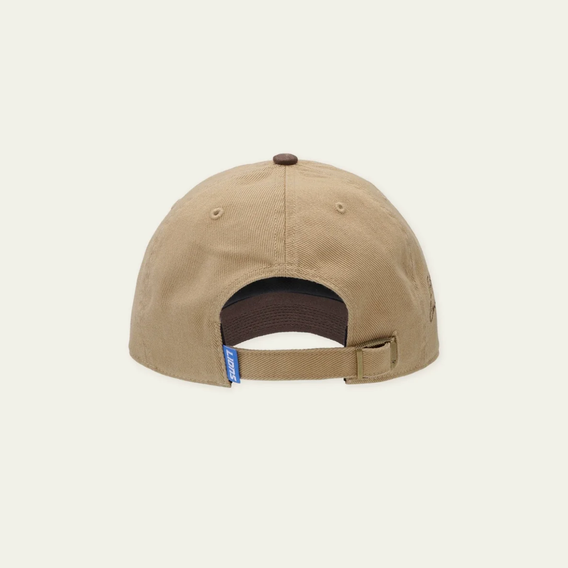 LES DEUX LD X NFL Suede Contrast Visor kasket i sandfarve med kontrastfarvet skygge