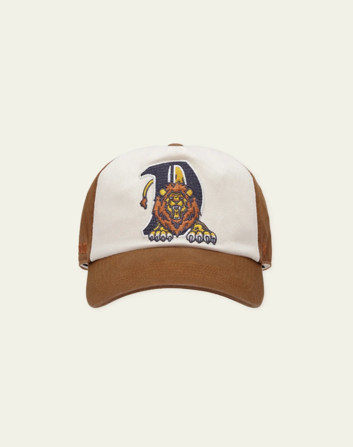 LES DEUX LD X NFL Contrast Pinch Front Cap i brun set forfra