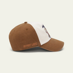 LES DEUX LD X NFL Contrast Pinch Front cap i brun med kontrastdetaljer