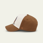 LES DEUX LD X NFL Contrast Pinch Front cap i brun med kontrastdetaljer foran