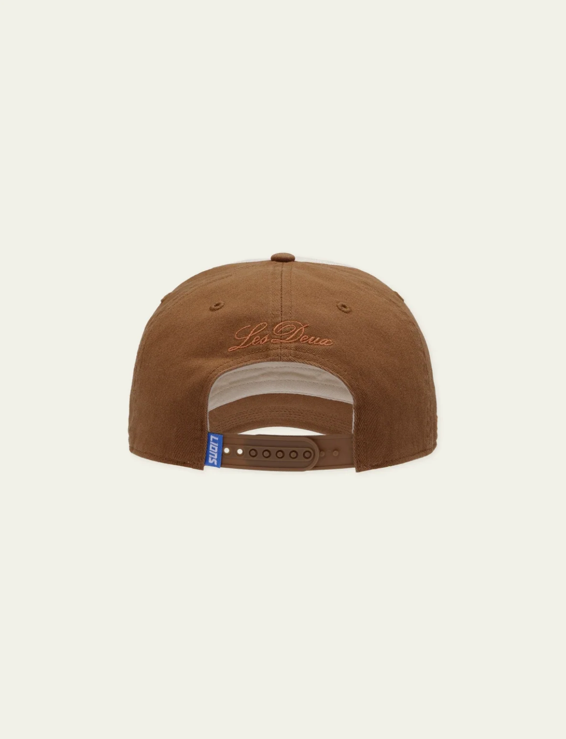 LES DEUX LD X NFL Contrast Pinch Front cap i brun med kontrastdetaljer foran