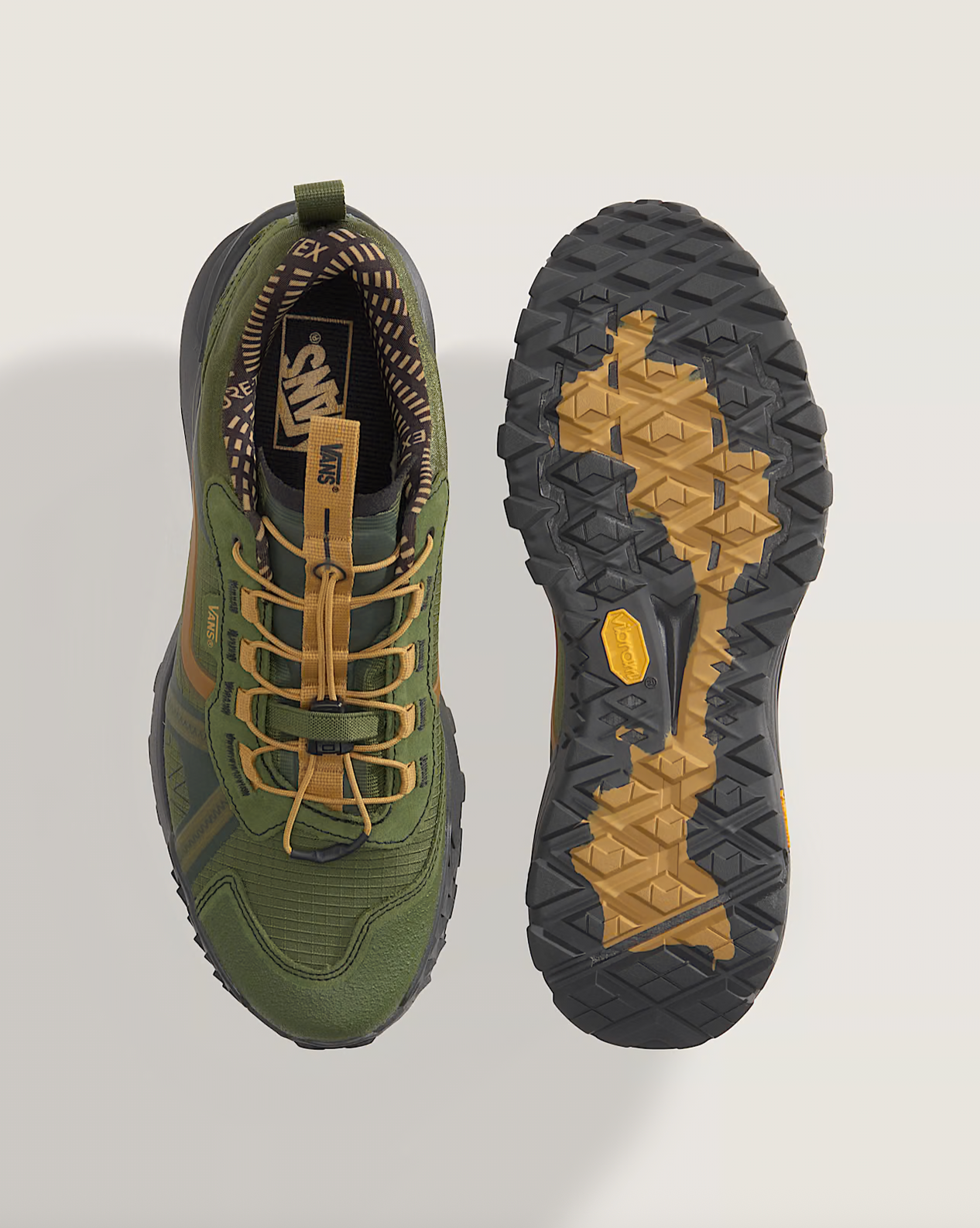 Grønne VANS Crosspath XC GORE-TEX sko set fra siden