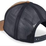 John Deere - Cotton Poly Trucker Cap Mesh - Black/Coyote Brown - Headz Up 