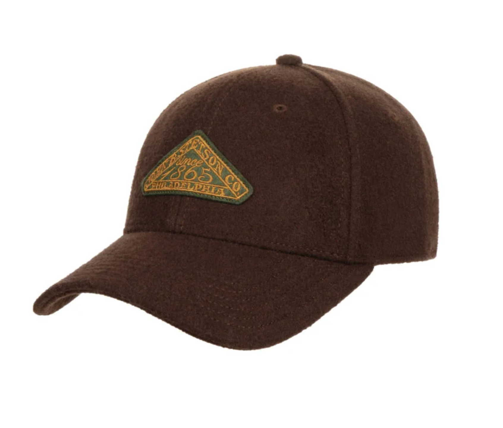 Stetson - Baseball Cap - Vintage Logo Patch Wool - Brown - Headz Up 
