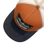 Stetson - Spark Plug Trucker Cap - Navy/Rust Orange - Headz Up 