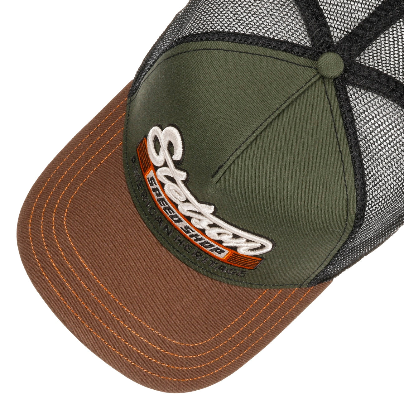 Stetson - Speed Shop - Trucker Cap - Olive/Brown - Headz Up 