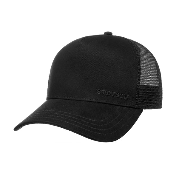 Stetson - Trucker Cap Cotton - Black - Headz Up 