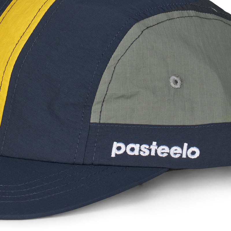 Pasteelo - STRIPE Unstructured Cap - Navy/Olive/Gold - Headz Up 