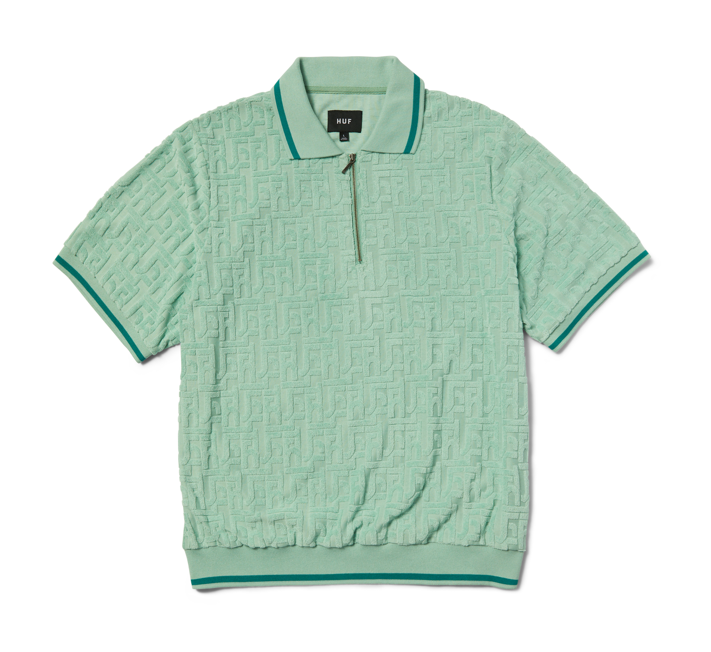 HUF - Tether jacquard S/S Terry Top - Jade - Headz Up 