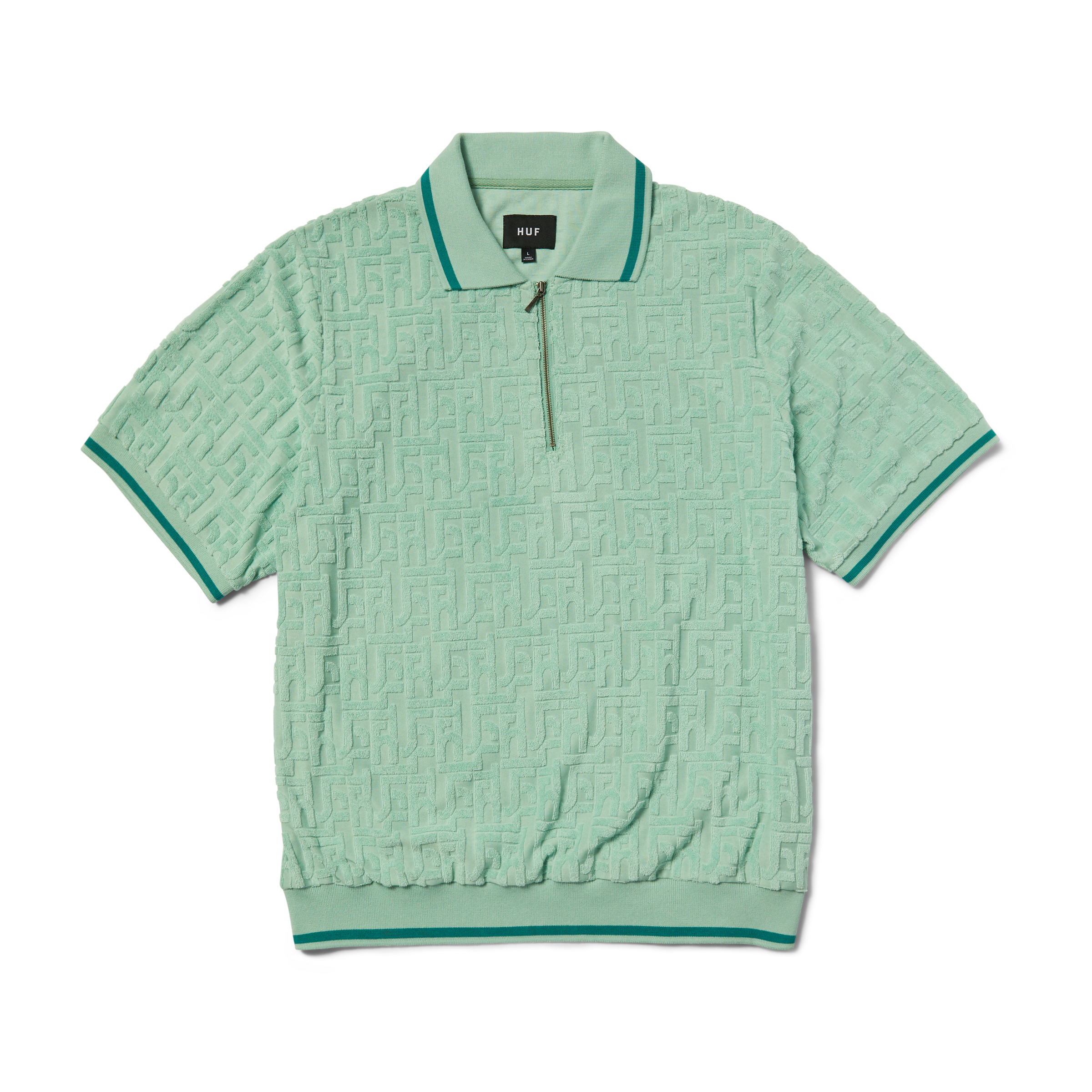 HUF - Tether jacquard S/S Terry Top - Jade - Headz Up 