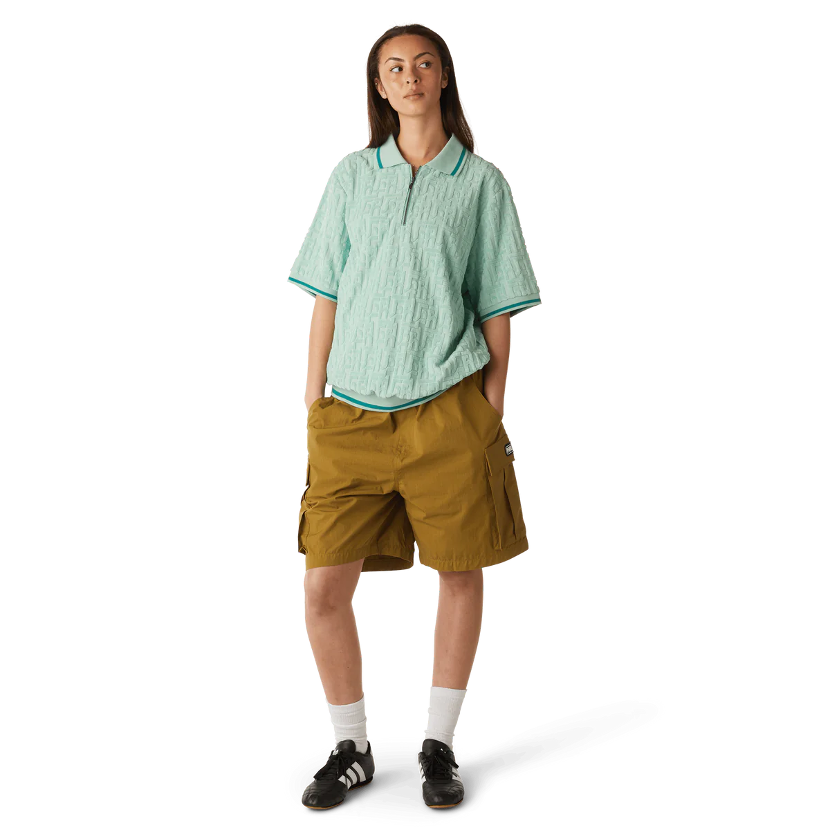 HUF - Tether jacquard S/S Terry Top - Jade - Headz Up 