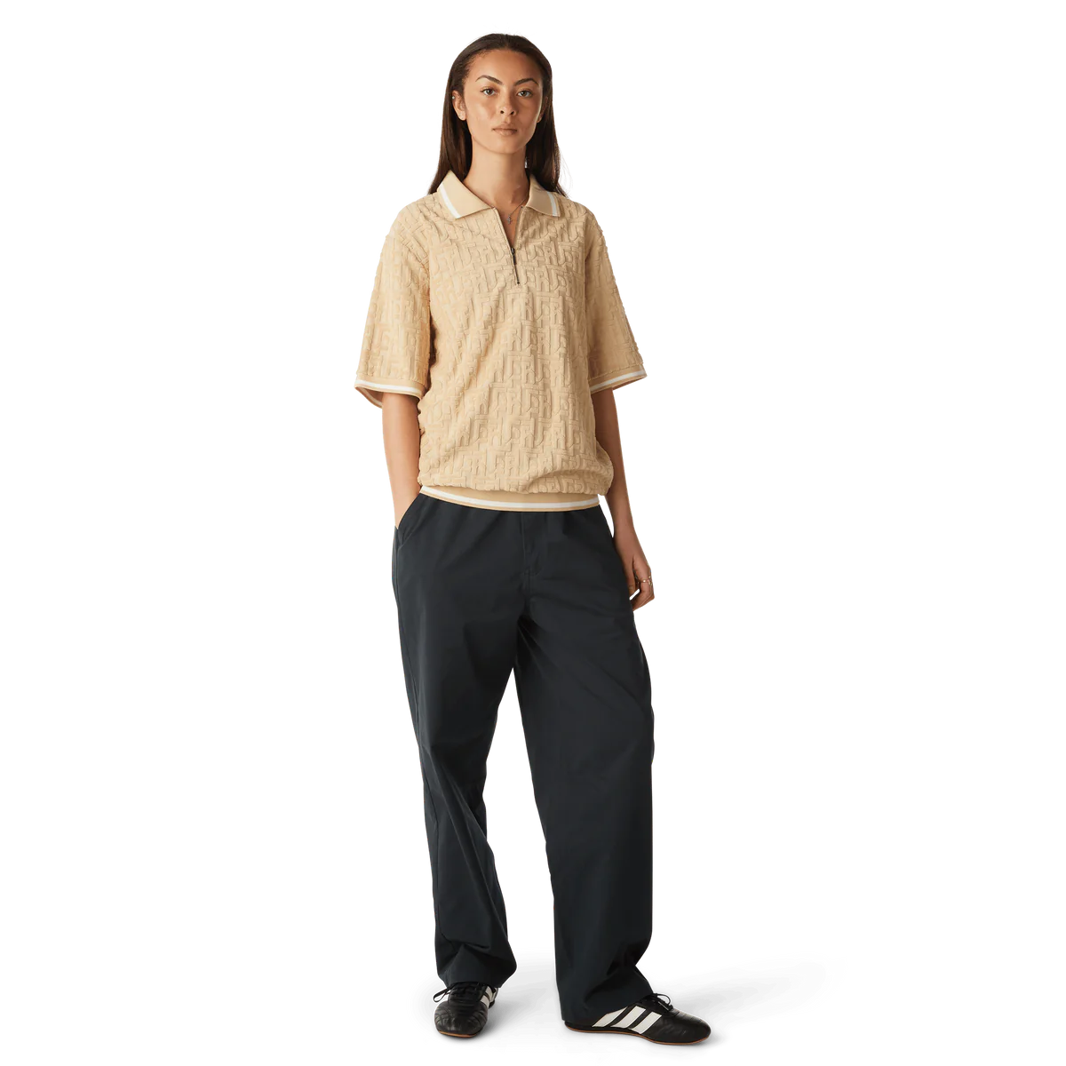 HUF - Tether jacquard S/S Terry Top - Twill - Headz Up 