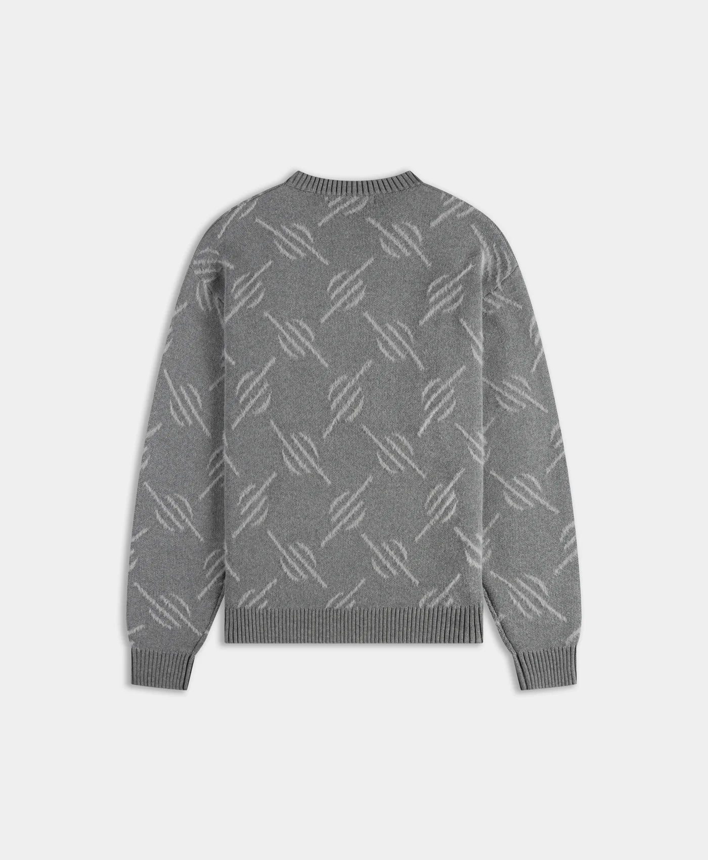DAILY PAPER - Tevin Monogram Knit Sweater - Grey - Headz Up 