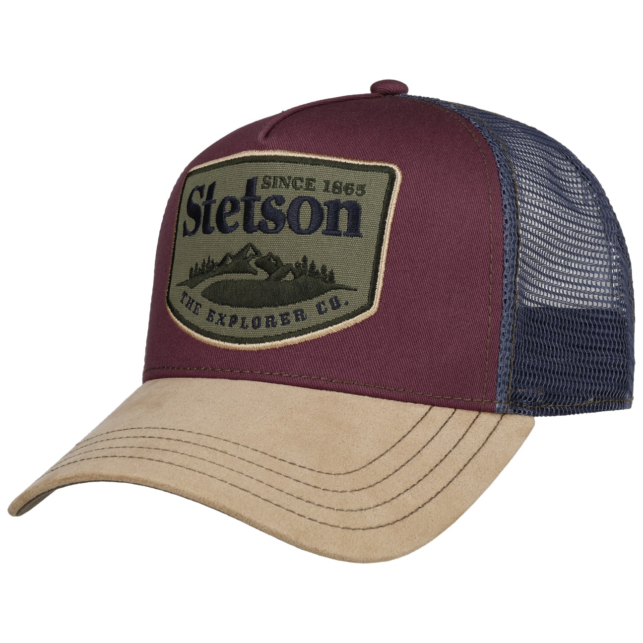 Stetson - Explorer Co. - Trucker Cap - Bordeaux/Beige - Headz Up 