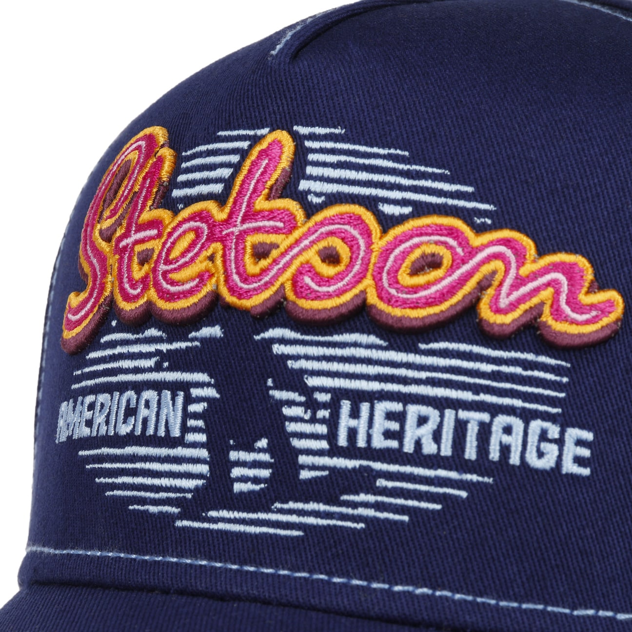 Stetson - Trucker Cap - Neon - Navy Blue